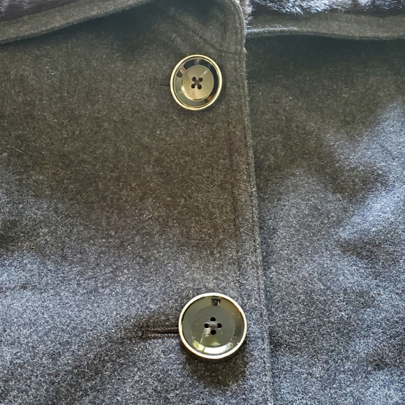 Miss Sixty M60 Womens Size 2X Black Wool Blend Button Front Belted Pea Coat - Picture 10 of 13